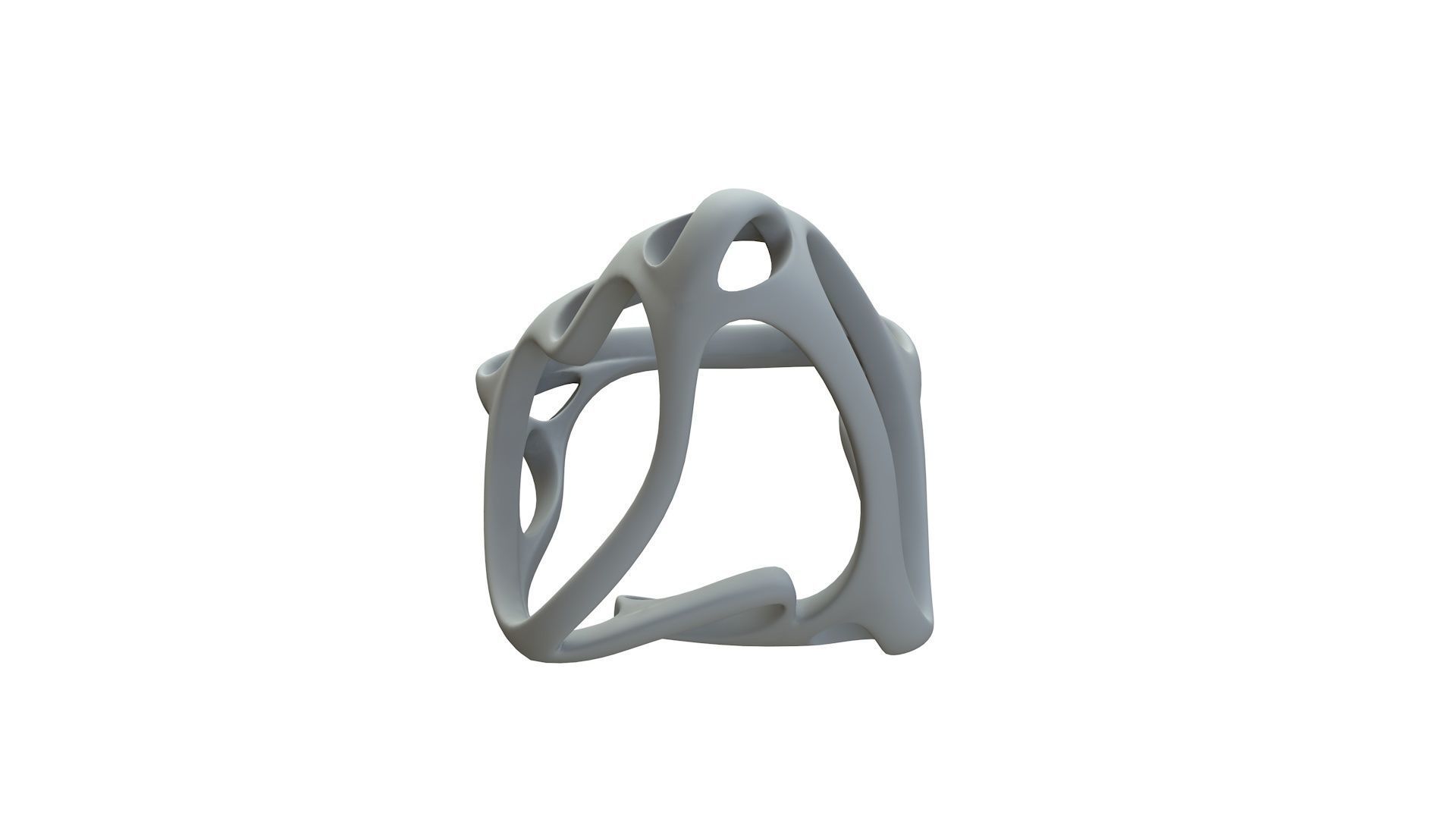 SciFi Cube Object No 63995 Low Poly Shape Low-poly 3D model_14