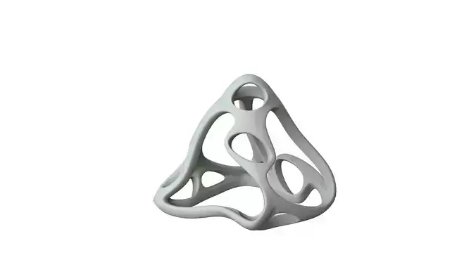 SciFi Cube Object No 63995 Low Poly Shape Low-poly 3D model