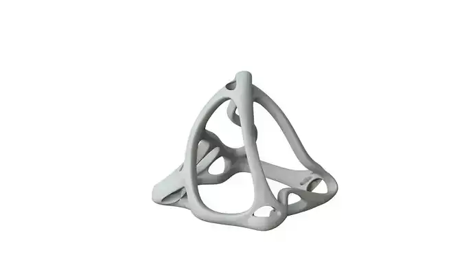 SciFi Cube Object No 63823 Low Poly Shape Low-poly 3D model