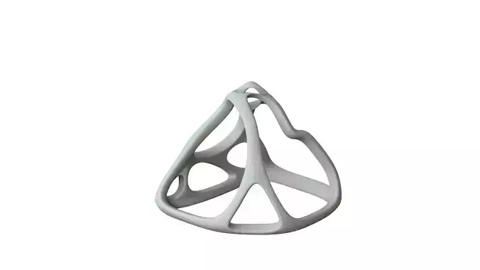 SciFi Cube Object No 63762 Low Poly Shape Low-poly 3D model