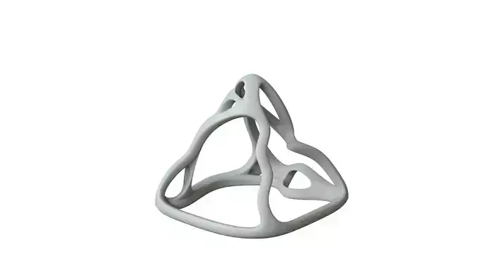 SciFi Cube Object No 63683 Low Poly Shape Low-poly 3D model