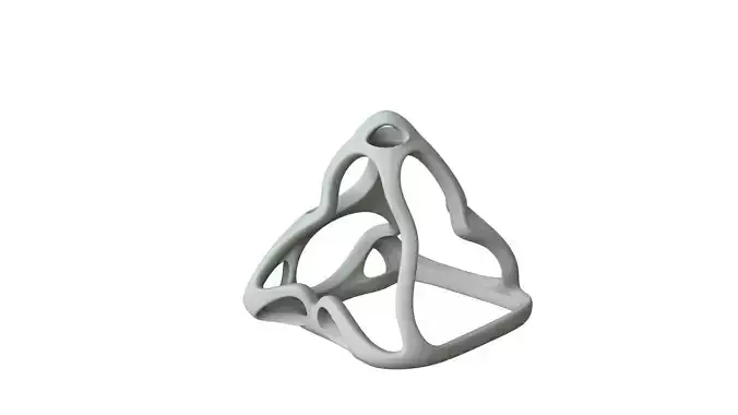 SciFi Cube Object No 63663 Low Poly Shape Low-poly 3D model