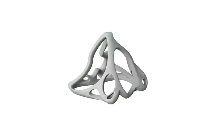 SciFi Cube Object No 63661 Low Poly Shape Low-poly 3D model