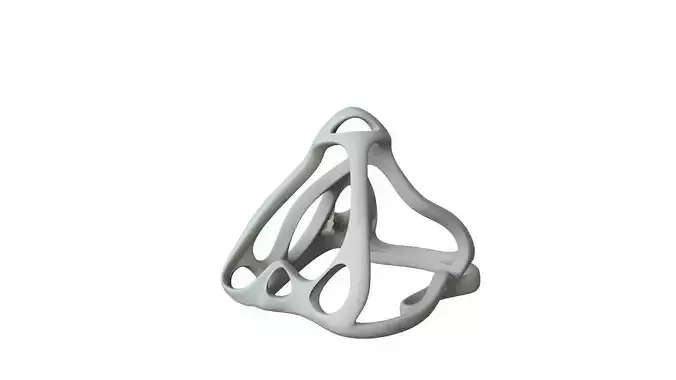SciFi Cube Object No 63644 Low Poly Shape Low-poly 3D model