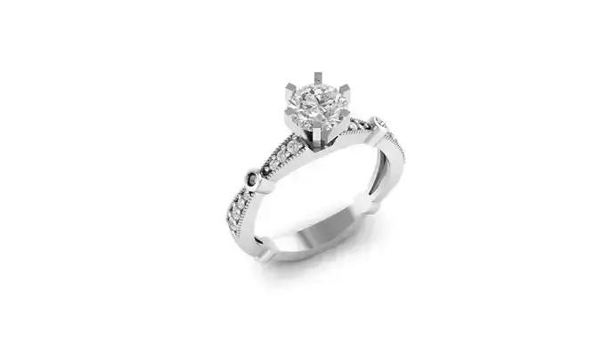 Romance big diamond engagement ring 3d model 3D print model Romance big diamond engagement ring 3d model 3D print model