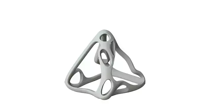 SciFi Cube Object No 63588 Low Poly Shape Low-poly 3D model