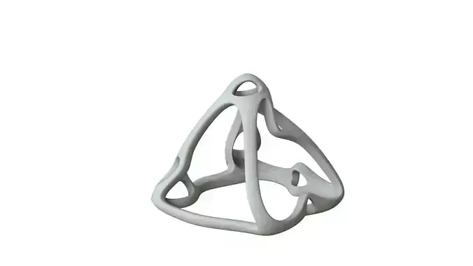 SciFi Cube Object No 63437 Low Poly Shape Low-poly 3D model