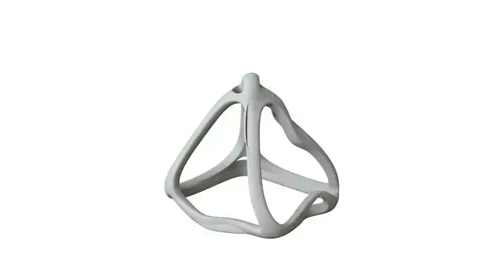 SciFi Cube Object No 63269 Low Poly Shape Low-poly 3D model