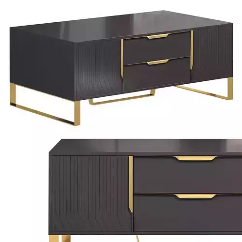  black coffee table by homary  