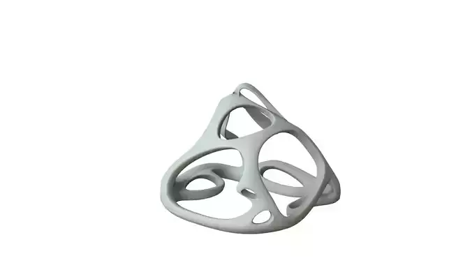 SciFi Cube Object No 62927 Low Poly Shape Low-poly 3D model