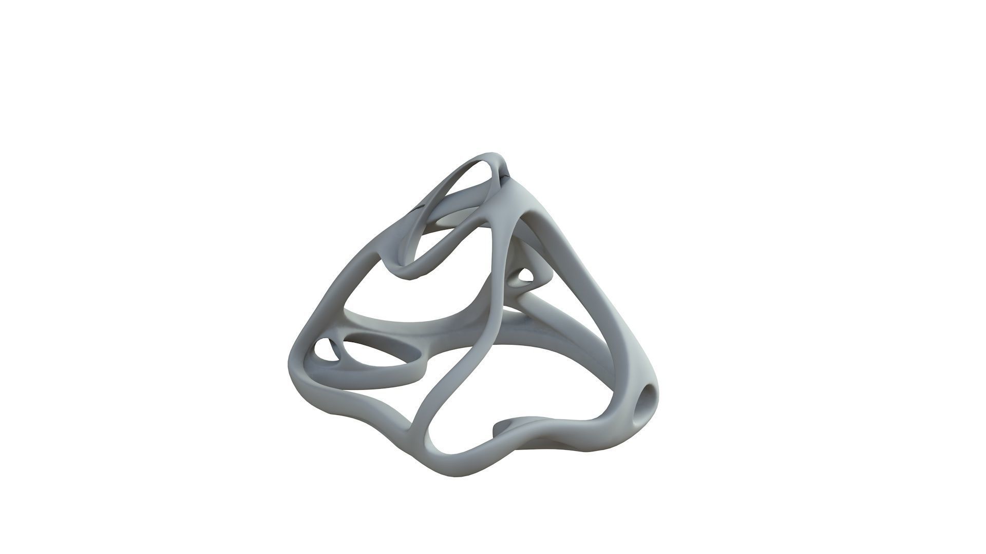 SciFi Cube Object No 62927 Low Poly Shape Low-poly 3D model_7