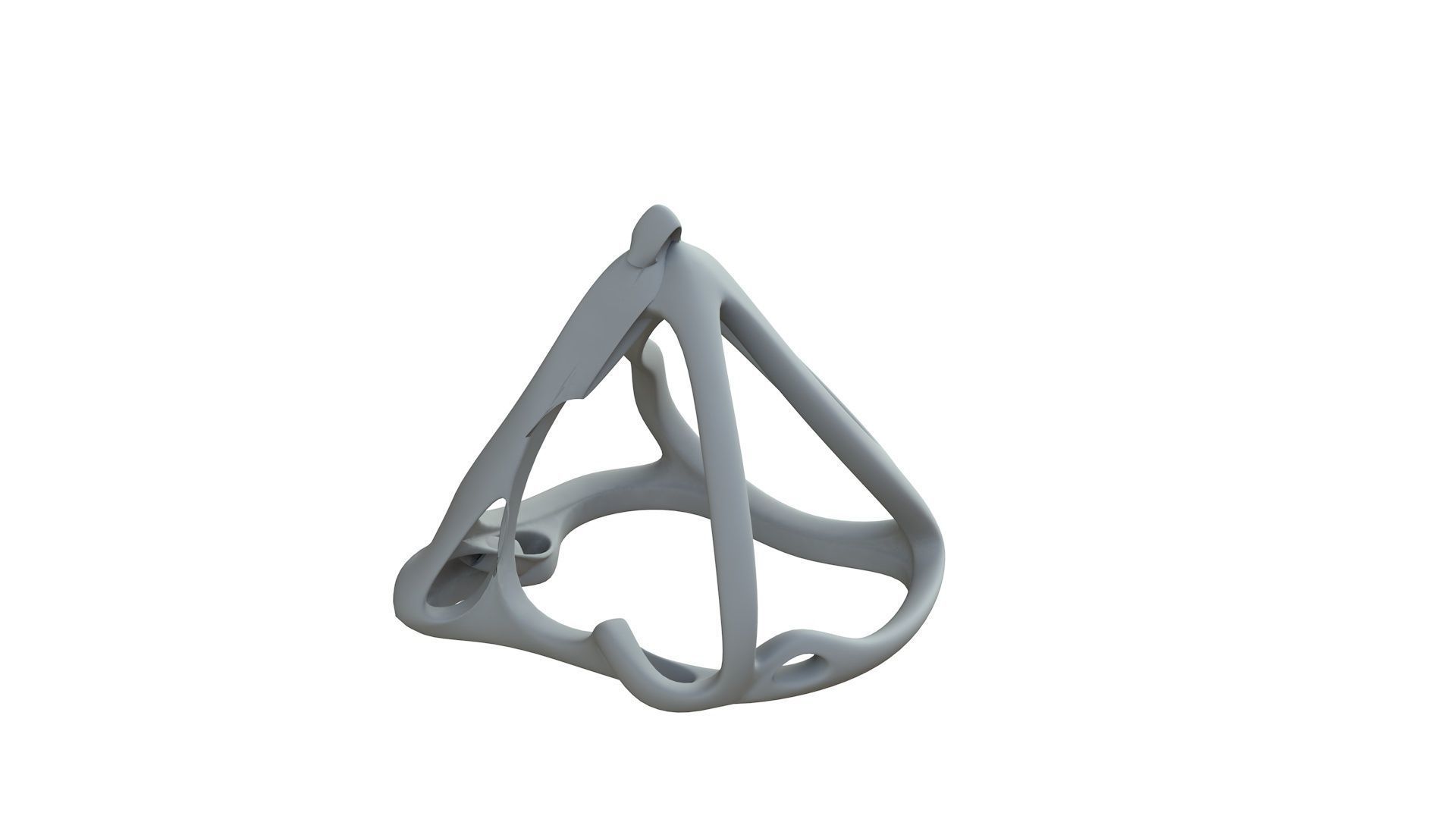 SciFi Cube Object No 62926 Low Poly Shape Low-poly 3D model_9