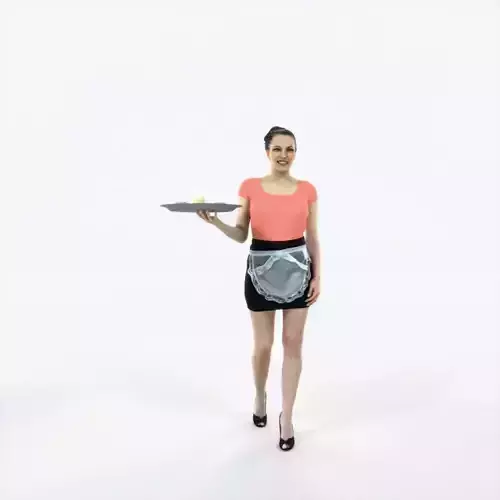 Dream 14E Walking Working Woman Waitress