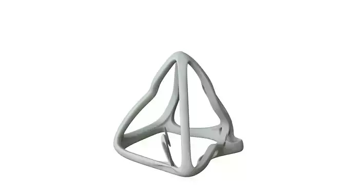 SciFi Cube Object No 62923 Low Poly Shape Low-poly 3D model