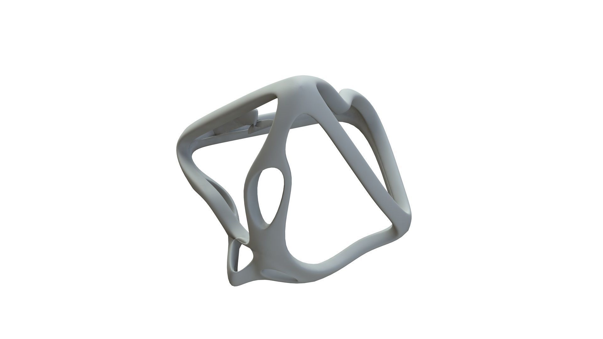 SciFi Cube Object No 62923 Low Poly Shape Low-poly 3D model_16