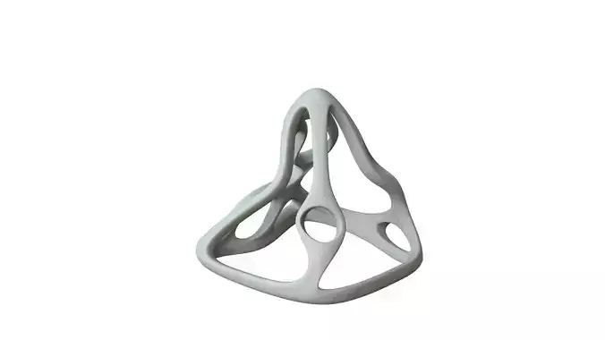 SciFi Cube Object No 62896 Low Poly Shape Low-poly 3D model