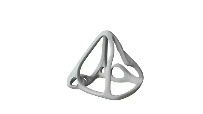 SciFi Cube Object No 62891 Low Poly Shape Low-poly 3D model