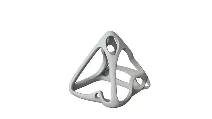 SciFi Cube Object No 62853 Low Poly Shape Low-poly 3D model