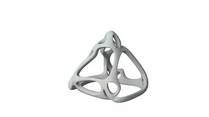 SciFi Cube Object No 62741 Low Poly Shape Low-poly 3D model