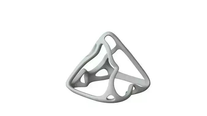 SciFi Cube Object No 62722 Low Poly Shape Low-poly 3D model