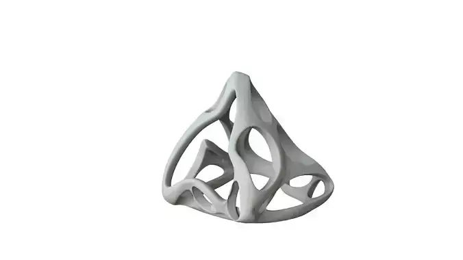 SciFi Cube Object No 62684 Low Poly Shape Low-poly 3D model