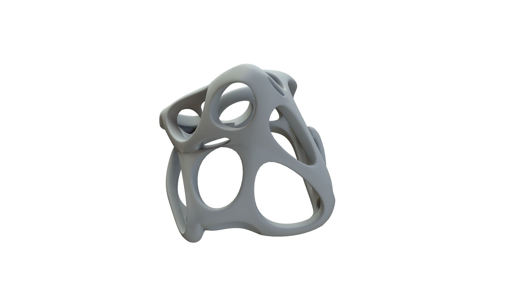 SciFi Cube Object No 62684 Low Poly Shape Low-poly 3D model_15