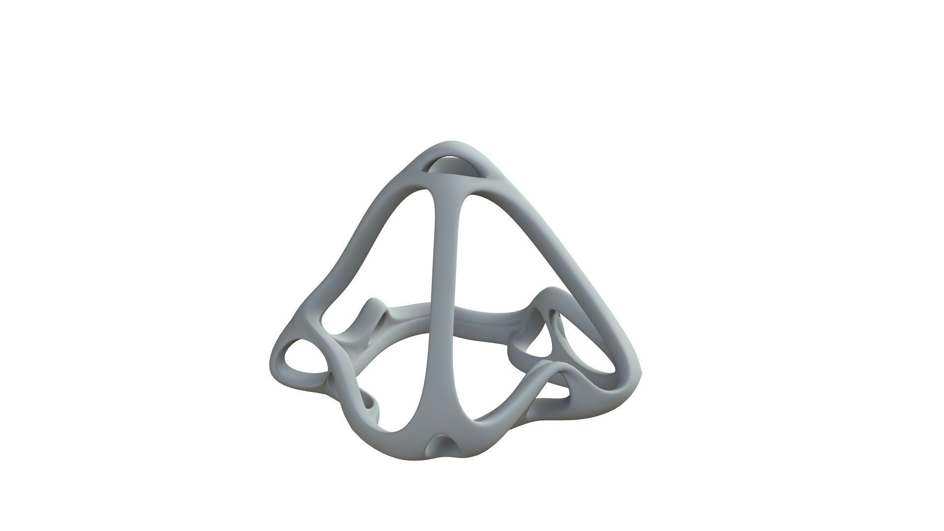 SciFi Cube Object No 62668 Low Poly Shape Low-poly 3D model_8