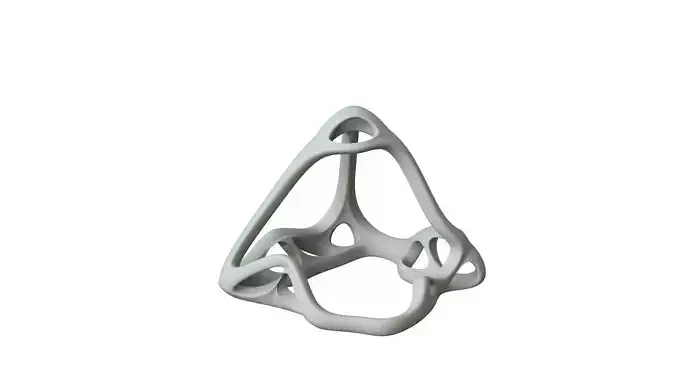 SciFi Cube Object No 62668 Low Poly Shape Low-poly 3D model