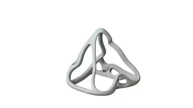 SciFi Cube Object No 62638 Low Poly Shape Low-poly 3D model