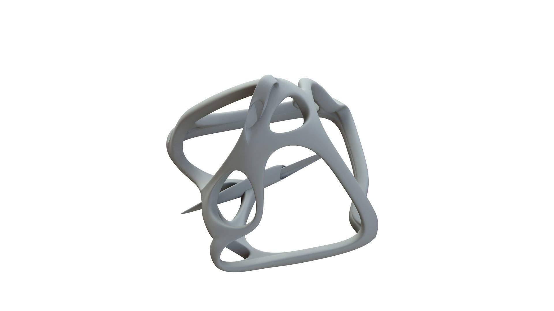 SciFi Cube Object No 62631 Low Poly Shape Low-poly 3D model_15