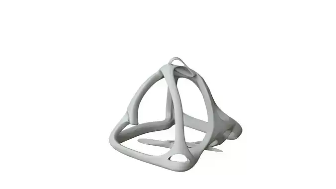 SciFi Cube Object No 62631 Low Poly Shape Low-poly 3D model
