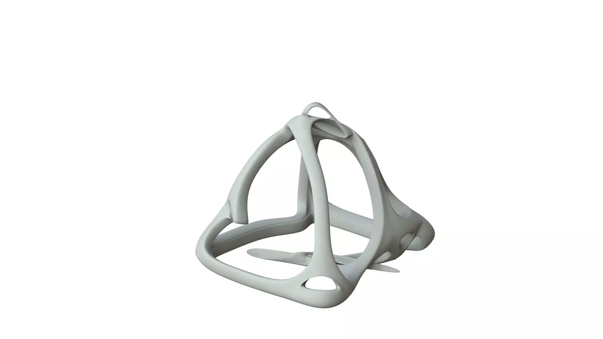 SciFi Cube Object No 62631 Low Poly Shape Low-poly 3D model_0