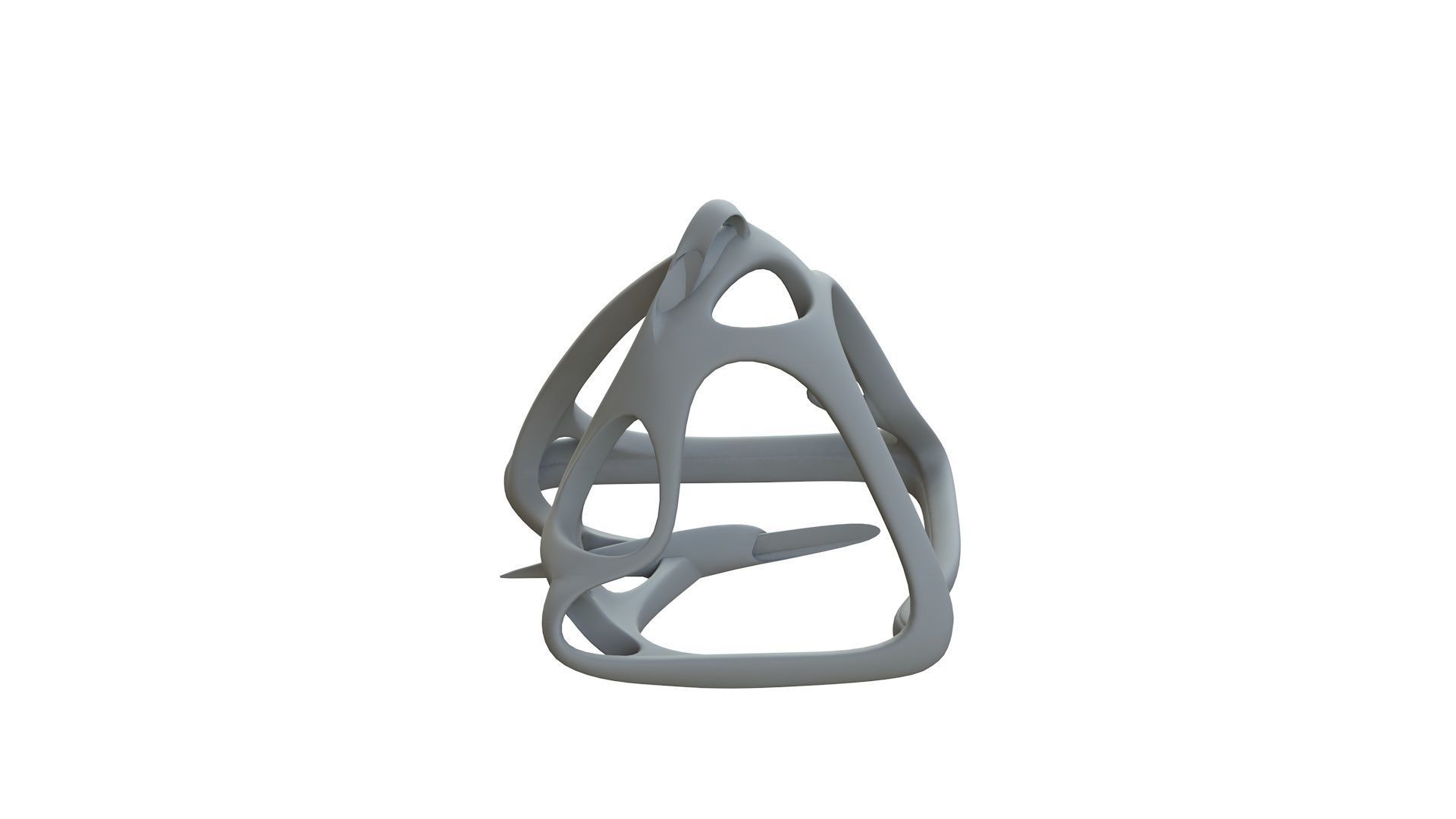 SciFi Cube Object No 62631 Low Poly Shape Low-poly 3D model_12