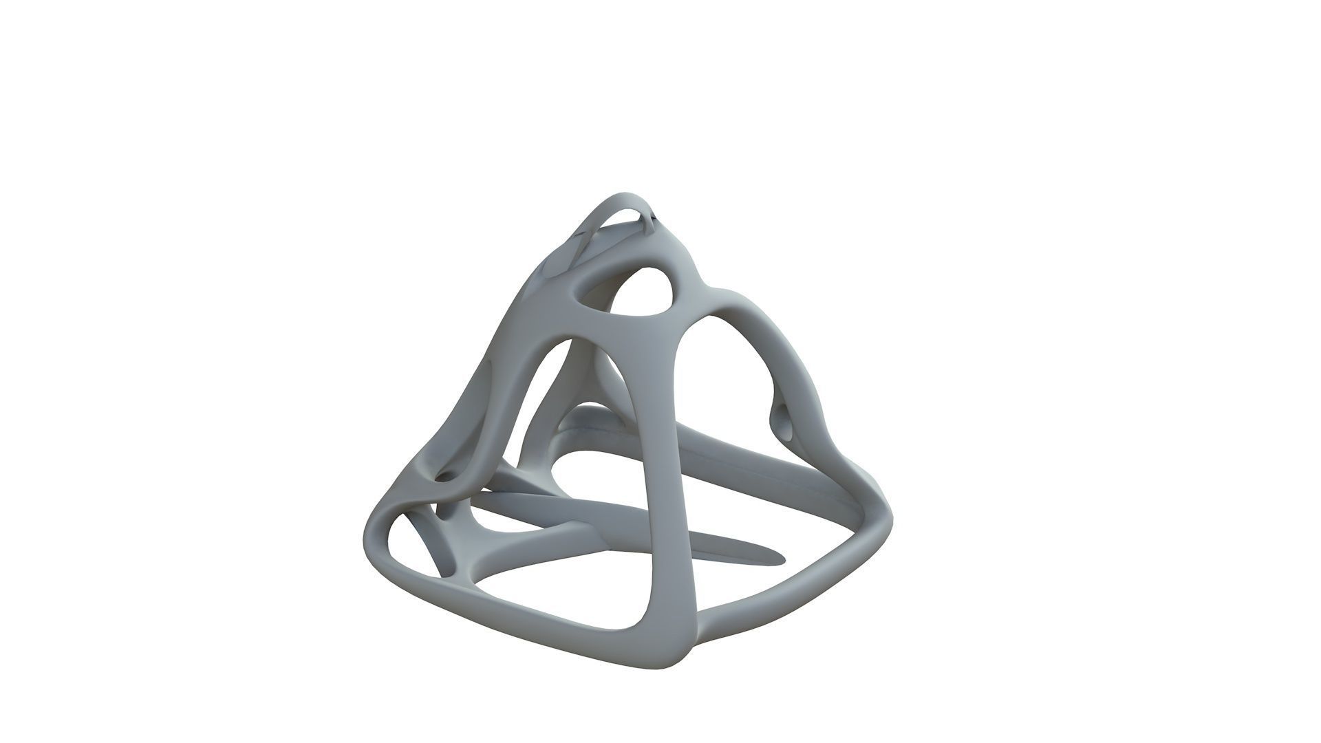 SciFi Cube Object No 62631 Low Poly Shape Low-poly 3D model_9