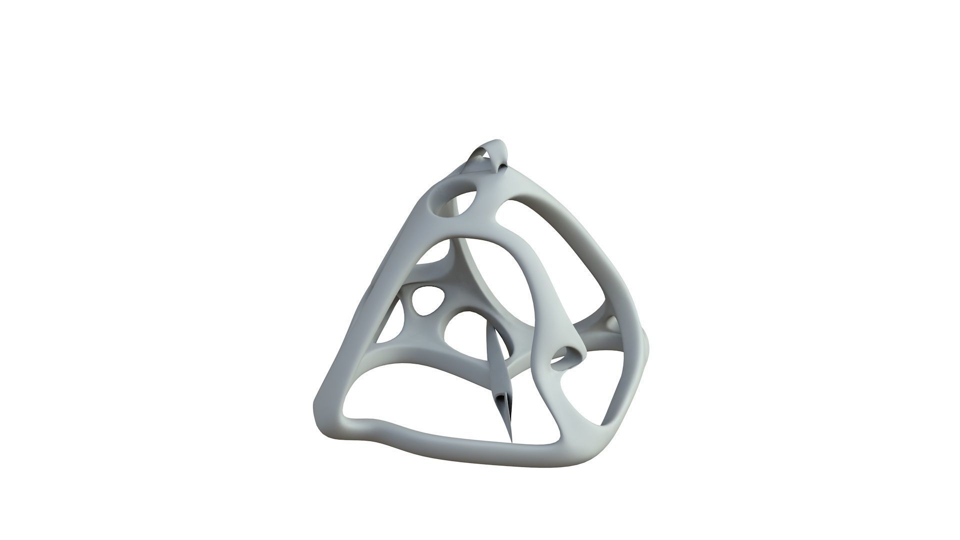 SciFi Cube Object No 62631 Low Poly Shape Low-poly 3D model_5