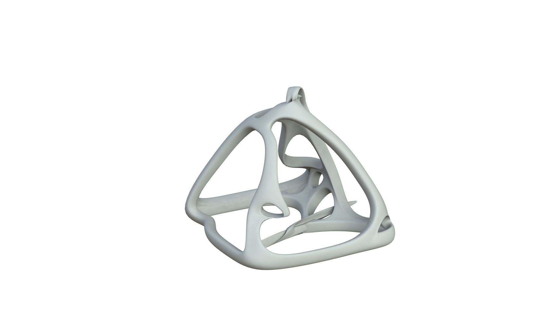 SciFi Cube Object No 62631 Low Poly Shape Low-poly 3D model_3