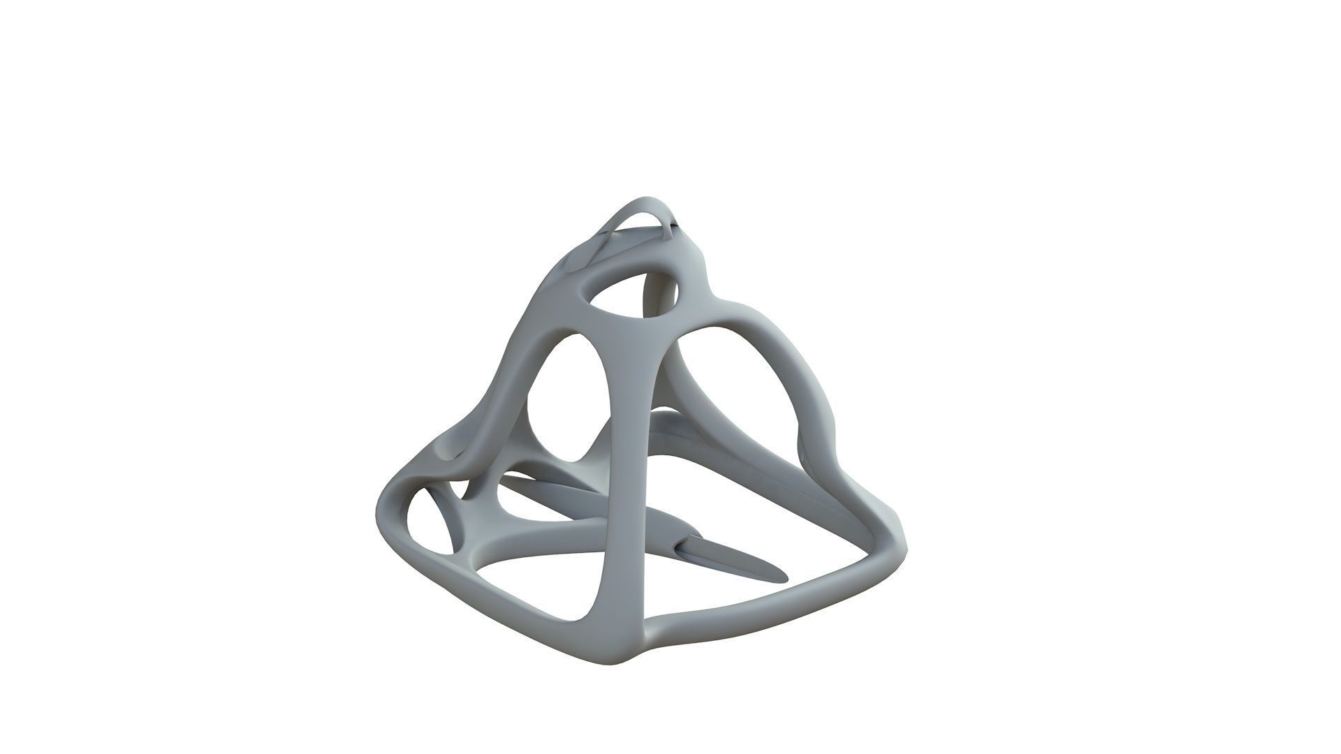 SciFi Cube Object No 62631 Low Poly Shape Low-poly 3D model_8