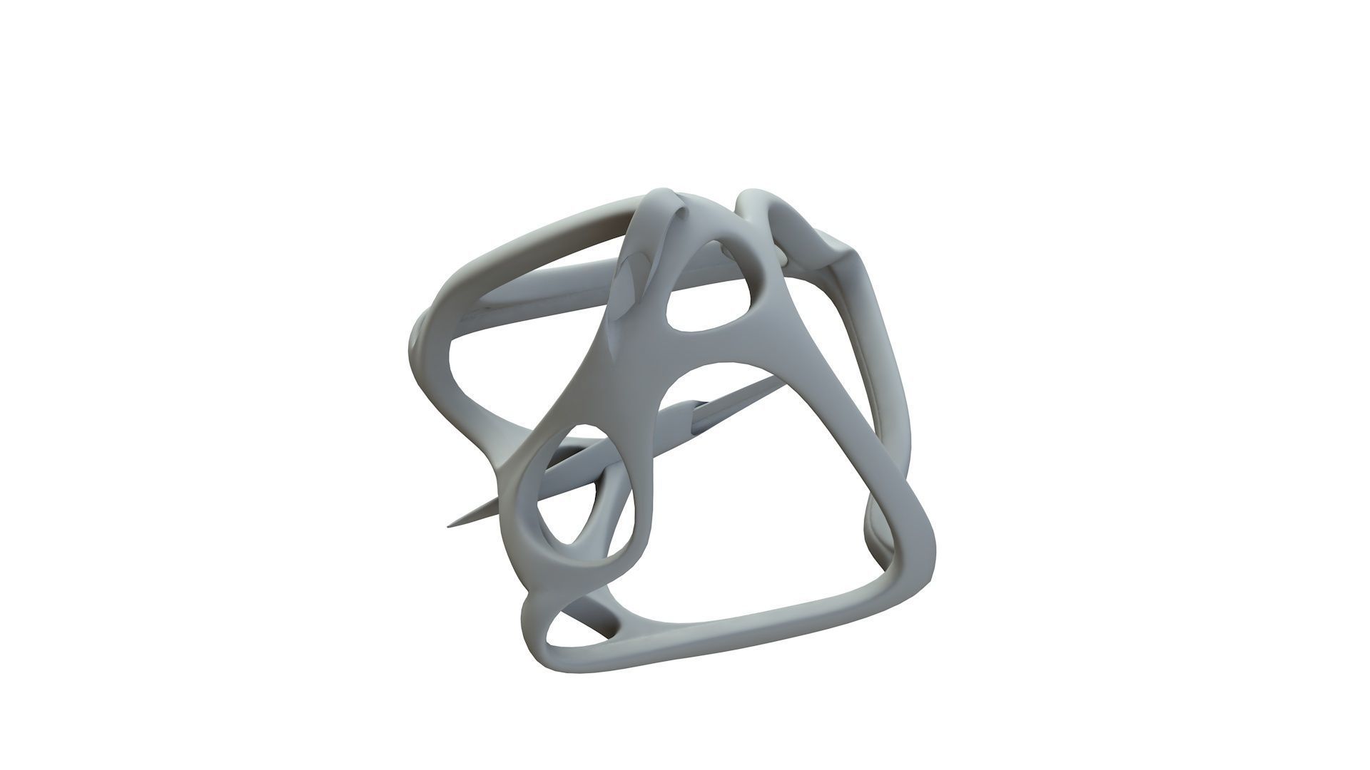 SciFi Cube Object No 62631 Low Poly Shape Low-poly 3D model_16