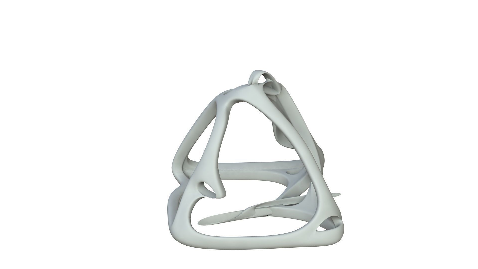 SciFi Cube Object No 62631 Low Poly Shape Low-poly 3D model_2