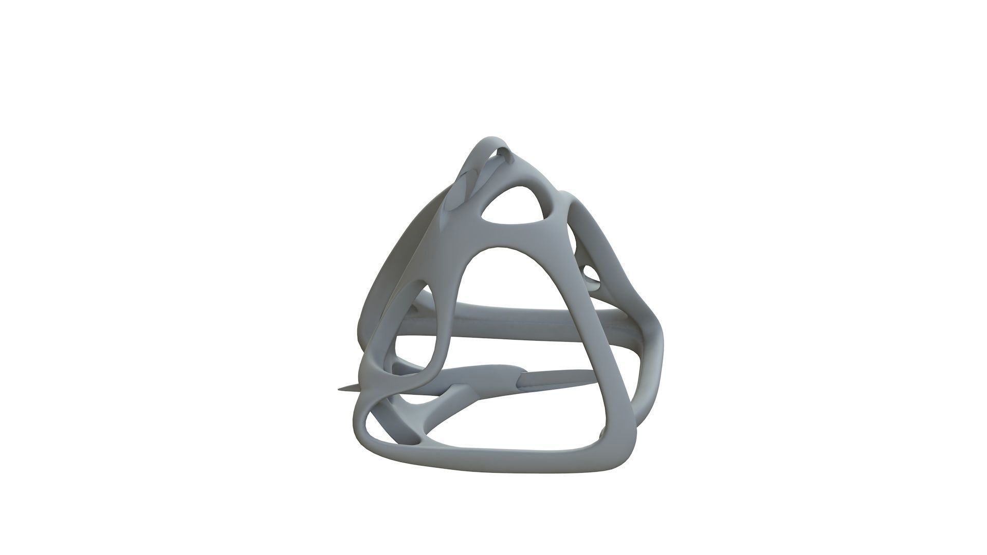 SciFi Cube Object No 62631 Low Poly Shape Low-poly 3D model_11