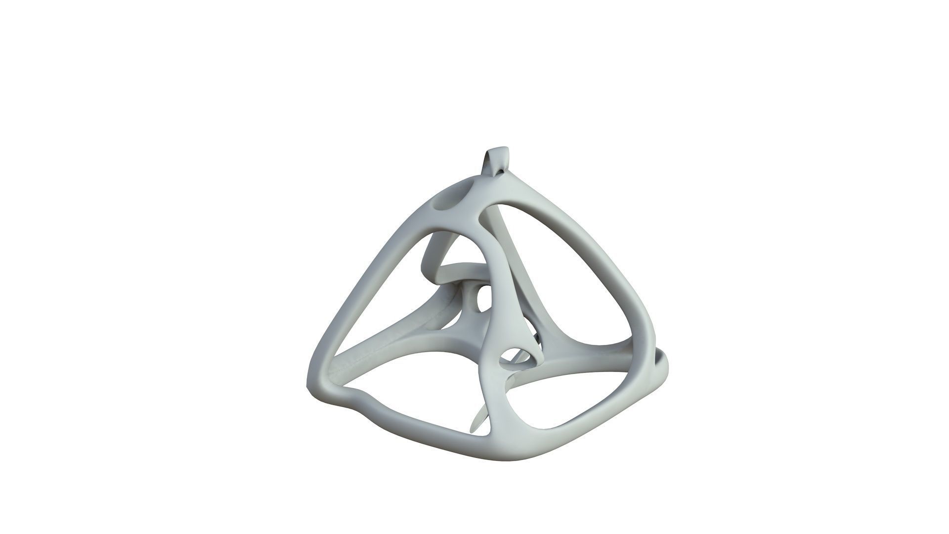 SciFi Cube Object No 62631 Low Poly Shape Low-poly 3D model_4