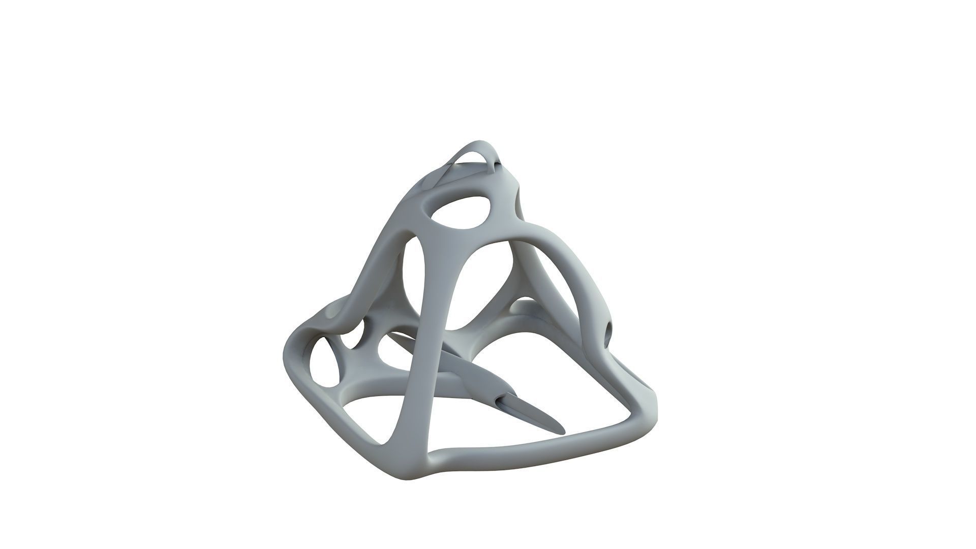 SciFi Cube Object No 62631 Low Poly Shape Low-poly 3D model_7