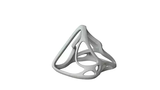 SciFi Cube Object No 62582 Low Poly Shape Low-poly 3D model