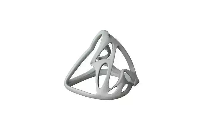 SciFi Cube Object No 62554 Low Poly Shape Low-poly 3D model