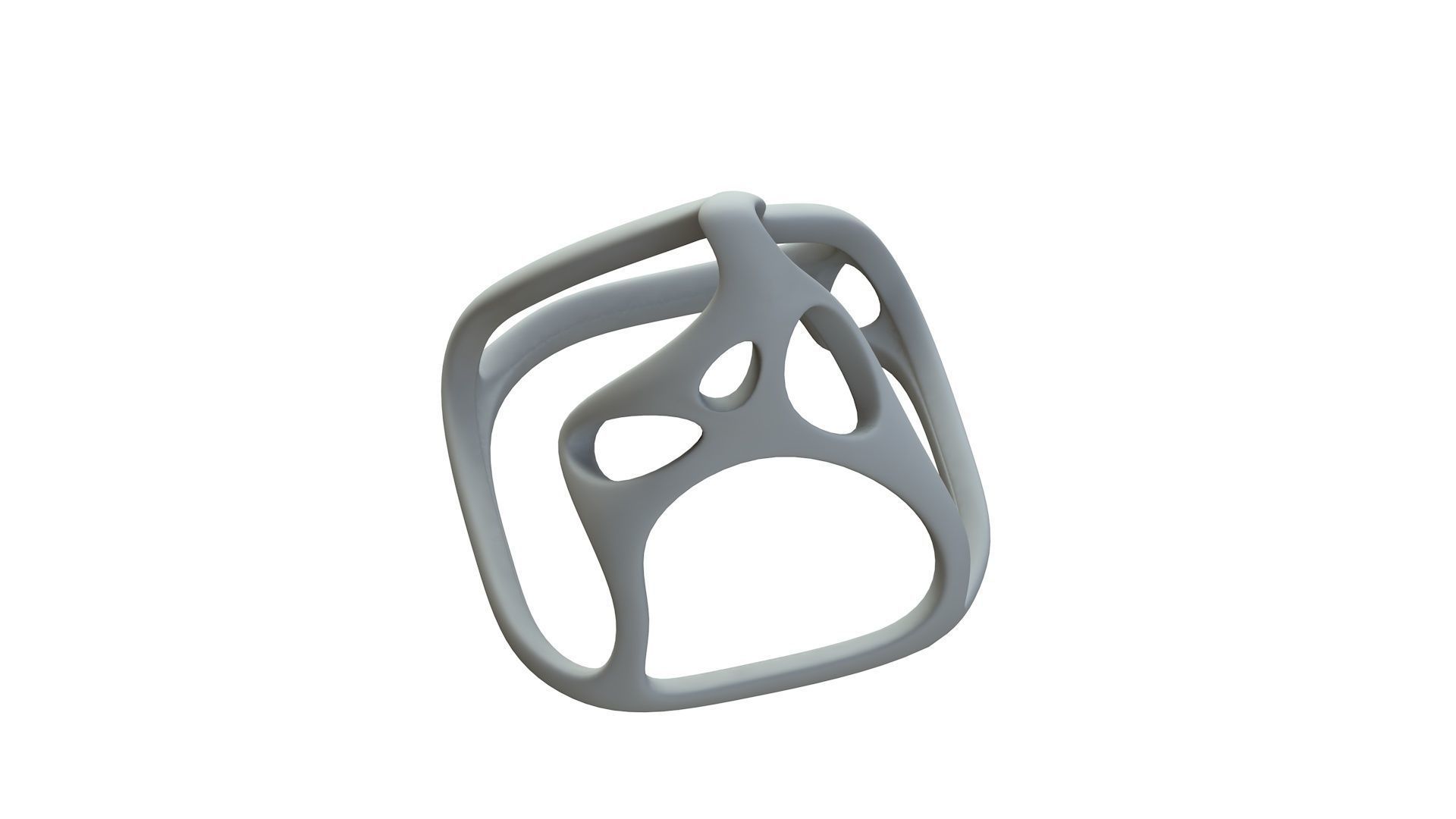 SciFi Cube Object No 62463 Low Poly Shape Low-poly 3D model_17