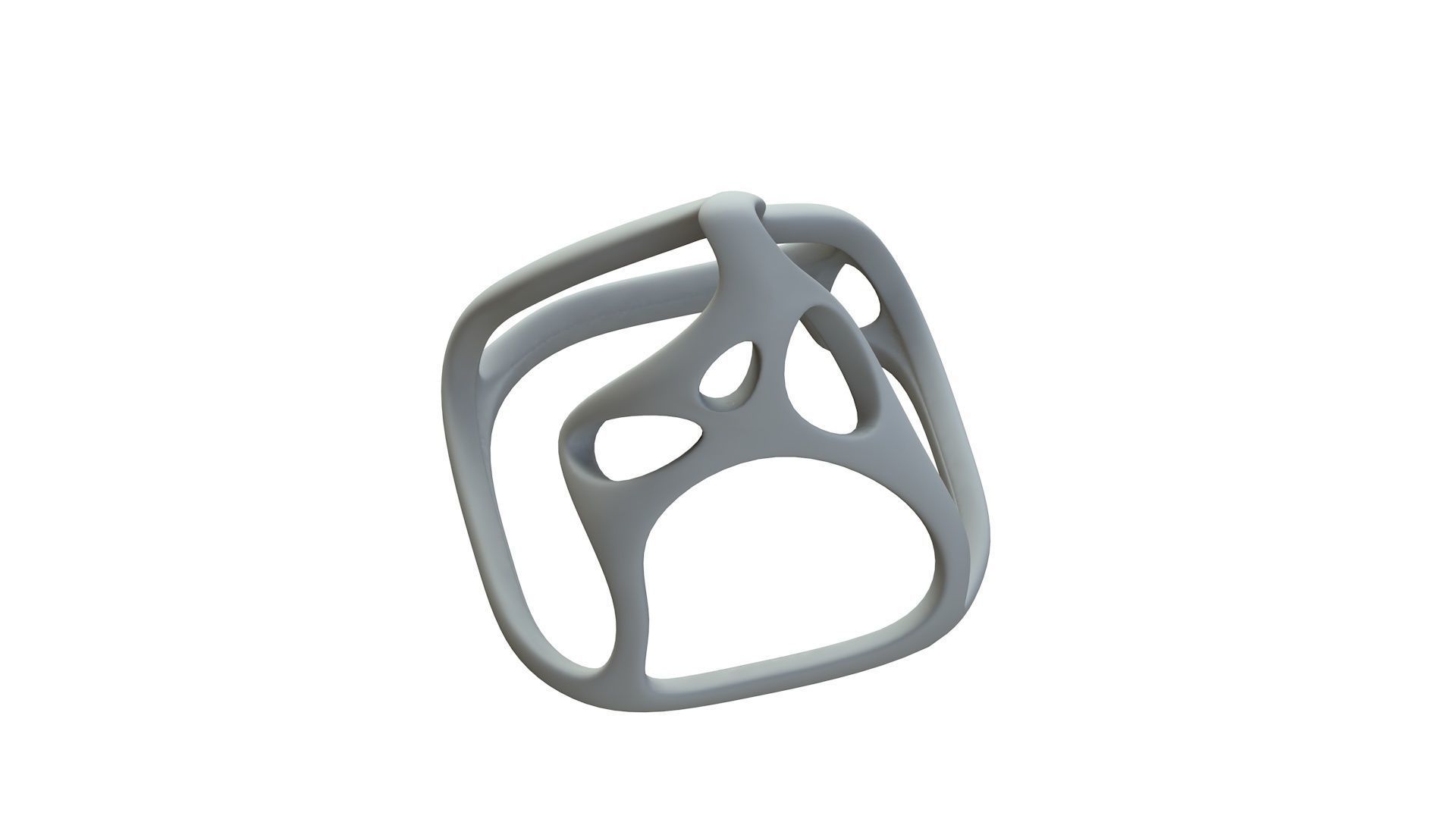 SciFi Cube Object No 62463 Low Poly Shape Low-poly 3D model_16