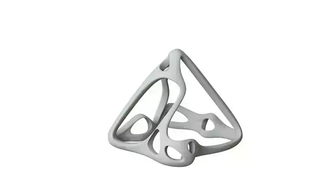 SciFi Cube Object No 62385 Low Poly Shape Low-poly 3D model