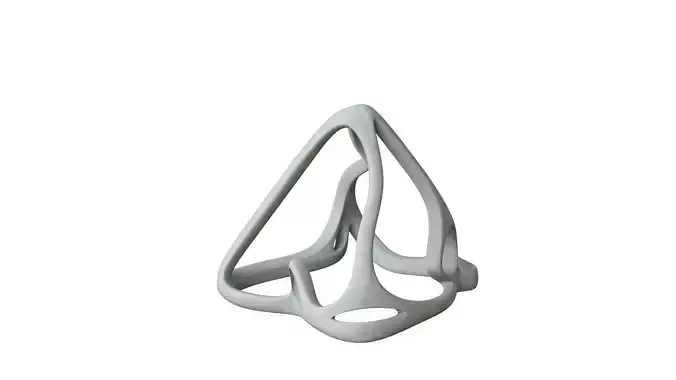 SciFi Cube Object No 62341 Low Poly Shape Low-poly 3D model