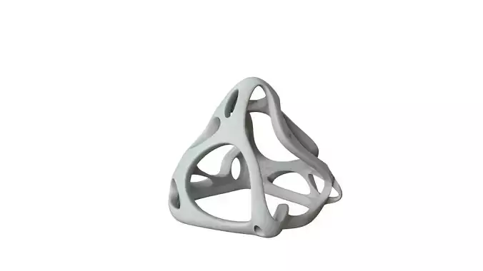 SciFi Cube Object No 62277 Low Poly Shape Low-poly 3D model