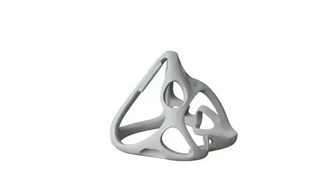 SciFi Cube Object No 62162 Low Poly Shape Low-poly 3D model